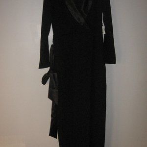 NWT Eliza Black Tuxedo Dress Size L